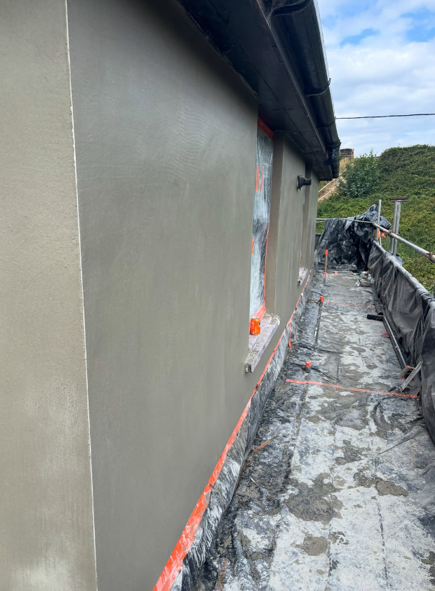 Rendering work by Goldflex Plastering